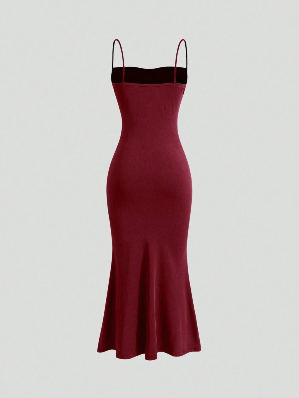 Strap Mermaid Hem Maxi  Elegant Dress