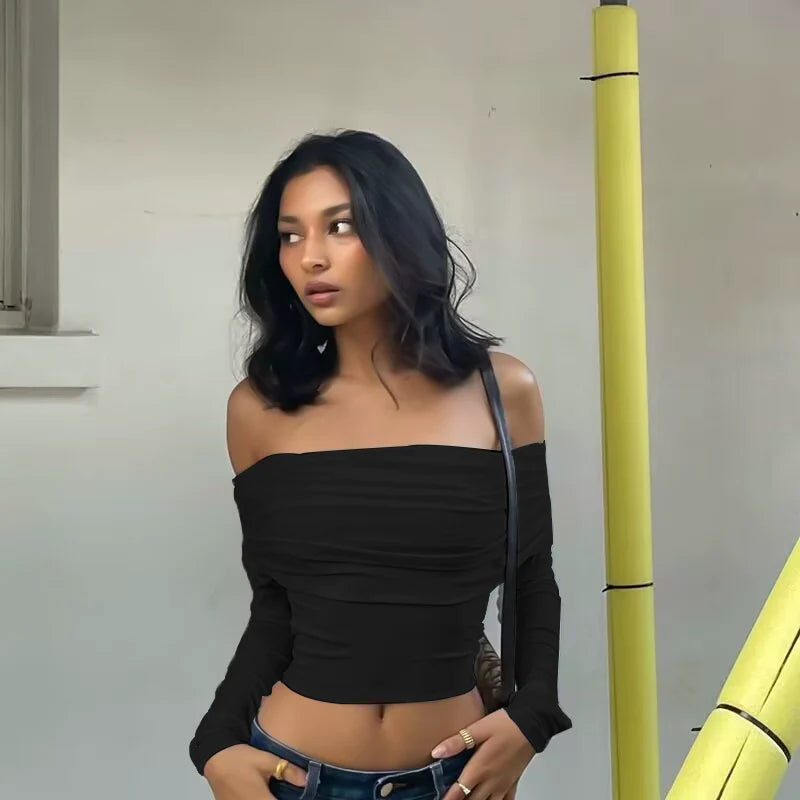 off-Shoulder Double-Layer Top