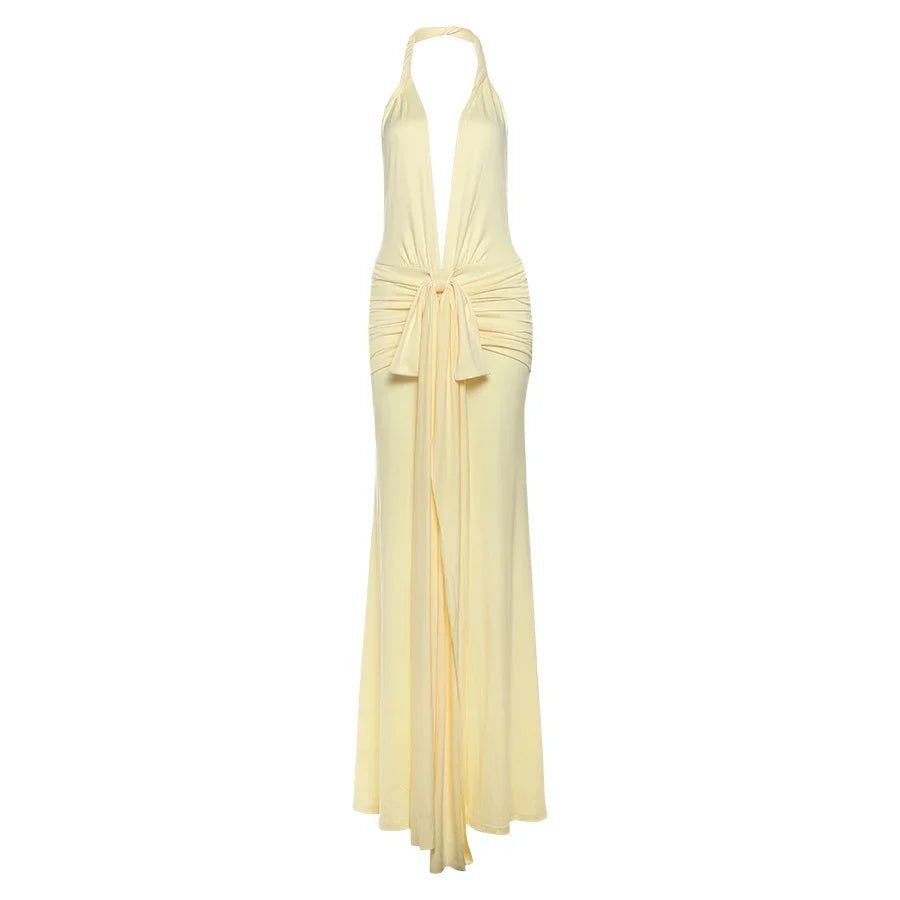 Elegant Peach Buttocks Sexy Dress