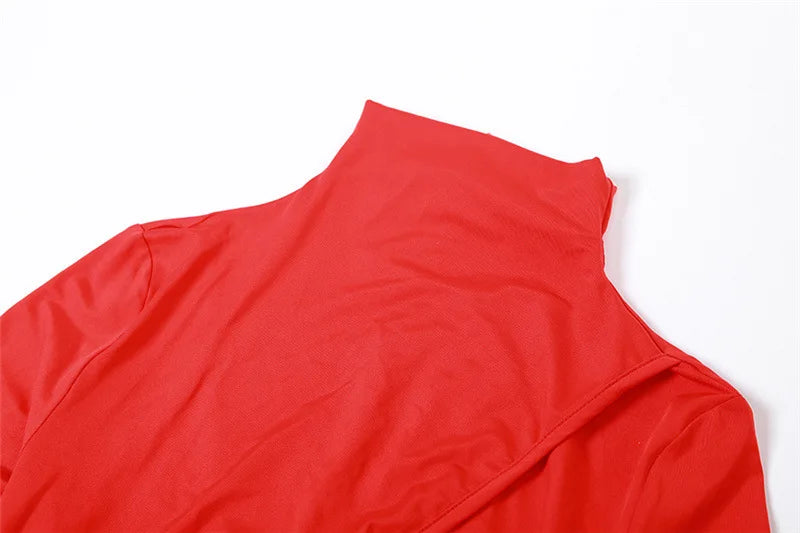 Elegant Red Cut Out Maxi Dress