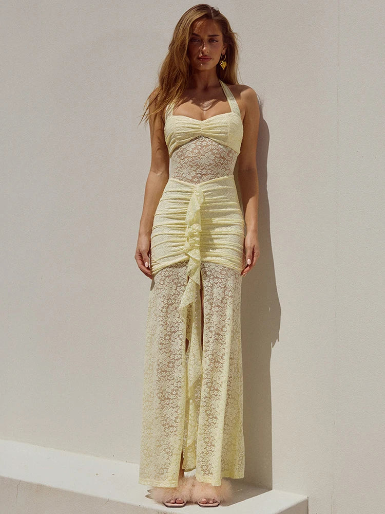 Lace Me Up Darling" Maxi Dres