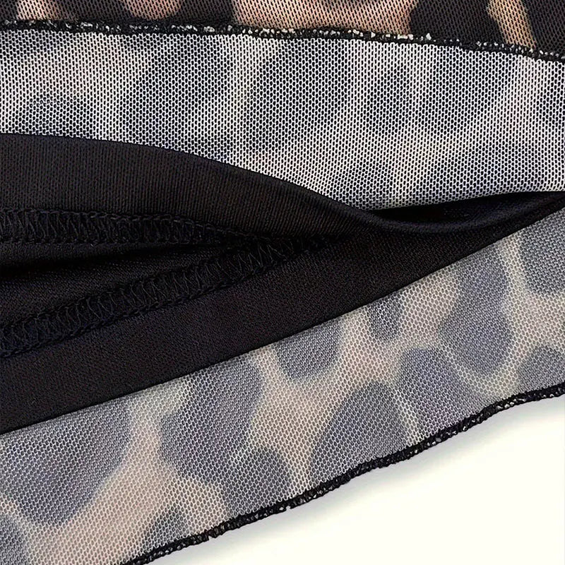 Leopard Knit Top