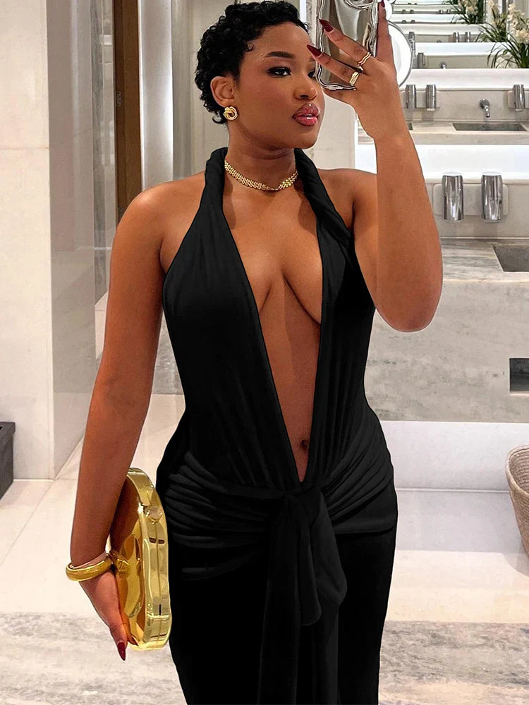 Elegant Peach Buttocks Sexy Dress