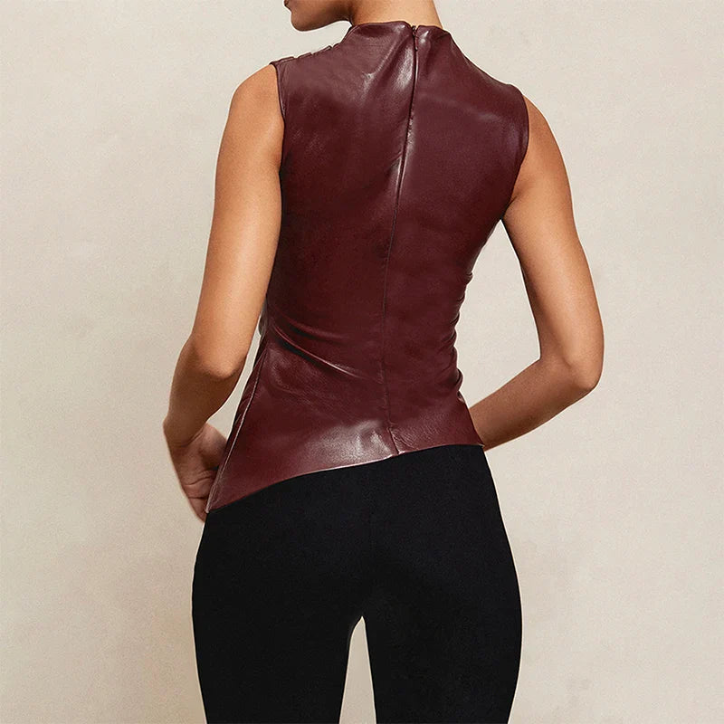 Y2K Slash Cut Tank Top