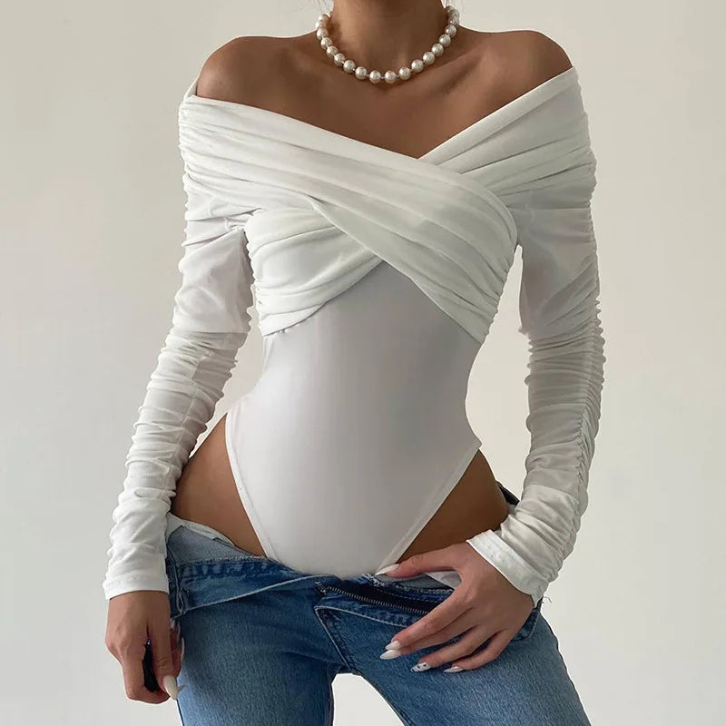Fashion Ruched Sexy Backless Top