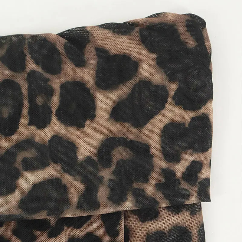 Leopard Knit Top