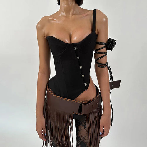 Asymmetric Fashion Sexy Corset Top