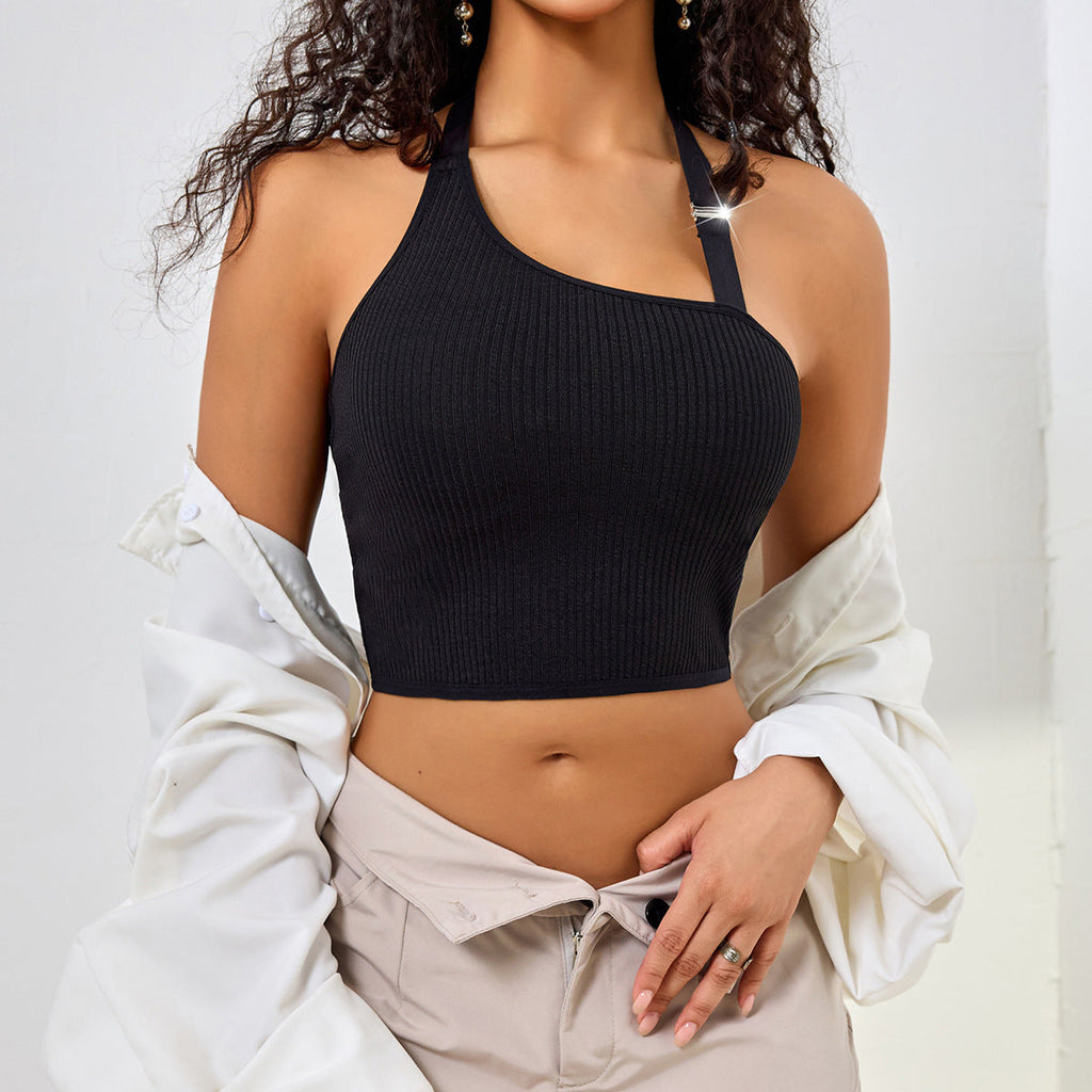 Low Cut Sleeveless Vest Top